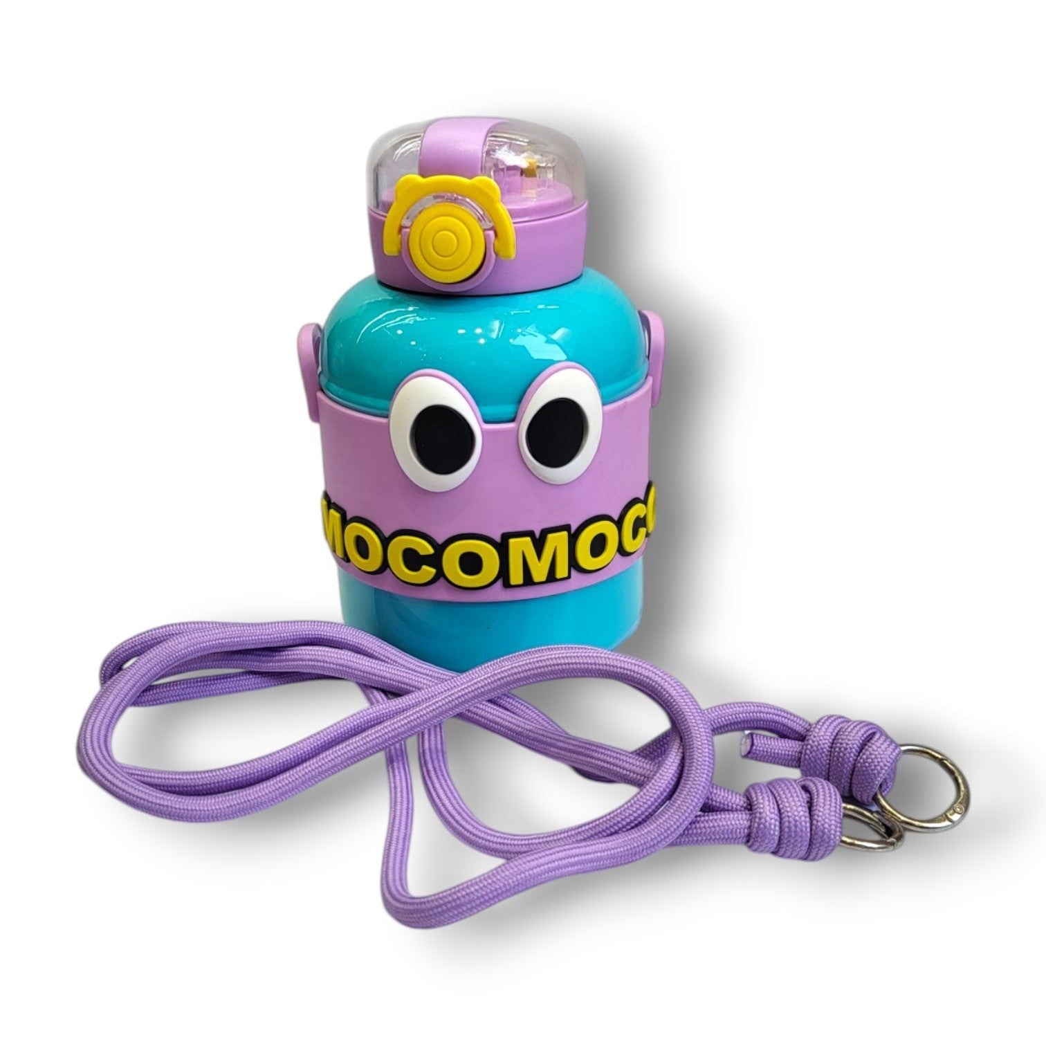 MocoMoco Robot Kids Steel Insulated Bottle | Straw Lid | School & Daily Use