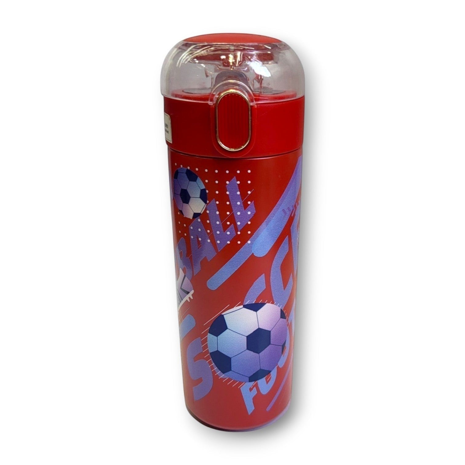 Football Soccer Kids Steel Insulated Bottle | Straw Lid | School & Sports