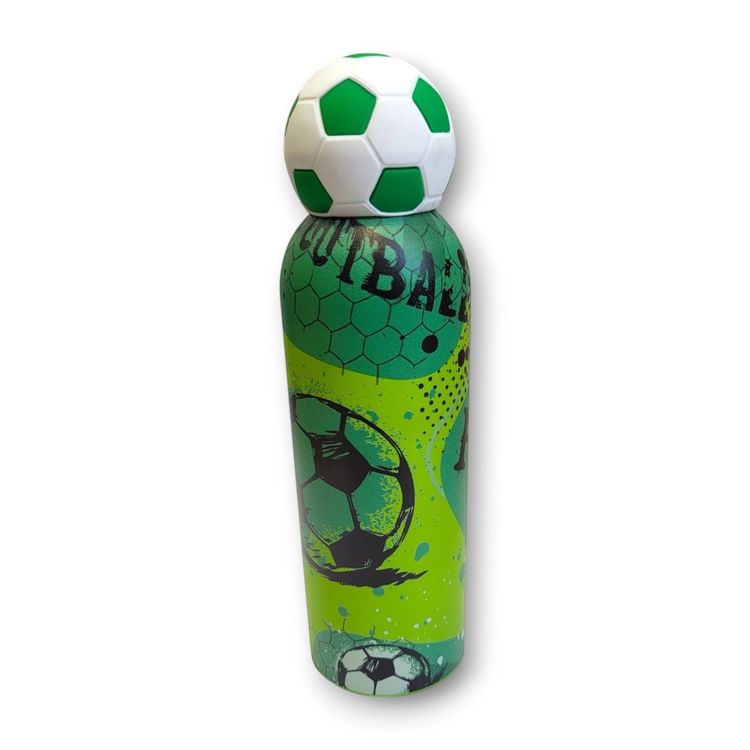 Football Cap Kids Steel Bottle | 3D Ball Lid | School & Sports Use