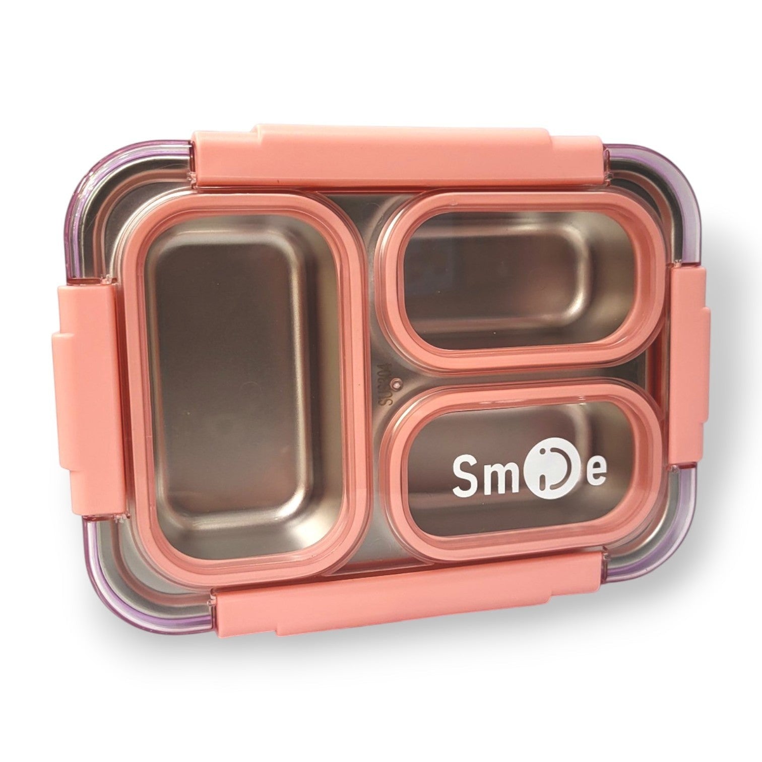Smile Kids Steel 3-Section Lunch Box | School Tiffin