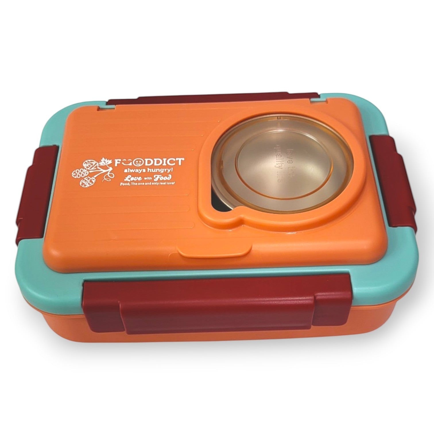 Fooddict Kids Lunch Box with Steel Bowl & Cutlery