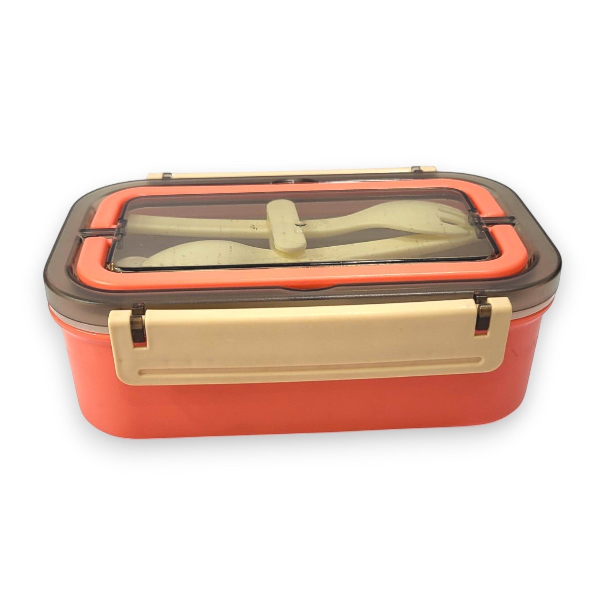 Kids Steel Lunch Box with Silicone Seal & Cutlery Set