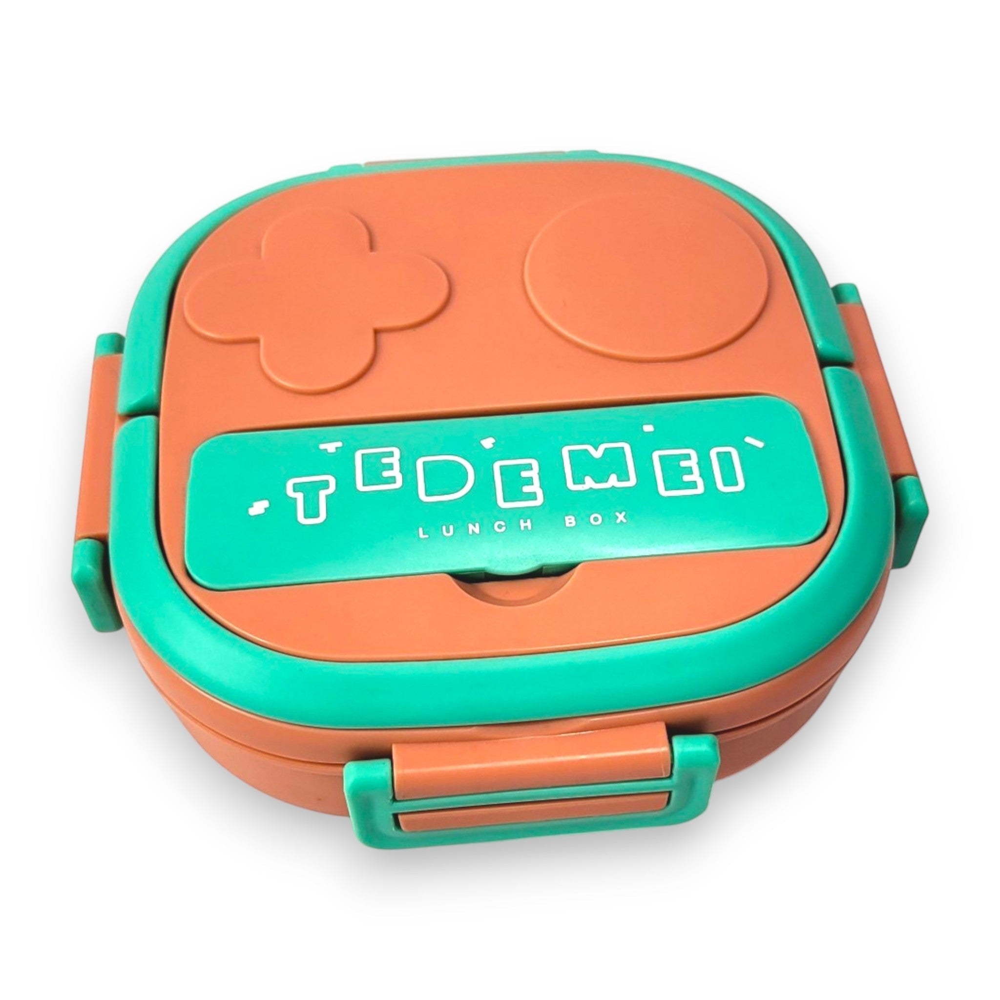 Kids Steel 3-Section Lunch Box with Spoon & Fork (Tedemei)