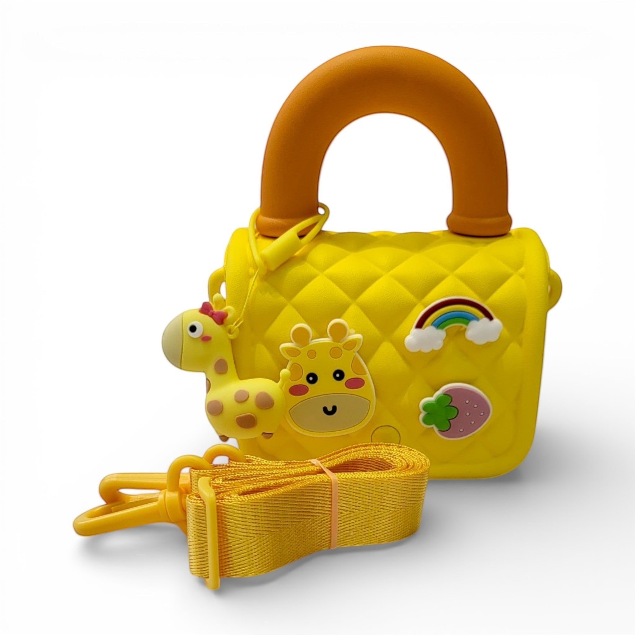 Kids Silicone Giraffe Handbag with Crossbody Strap | Girls Purse