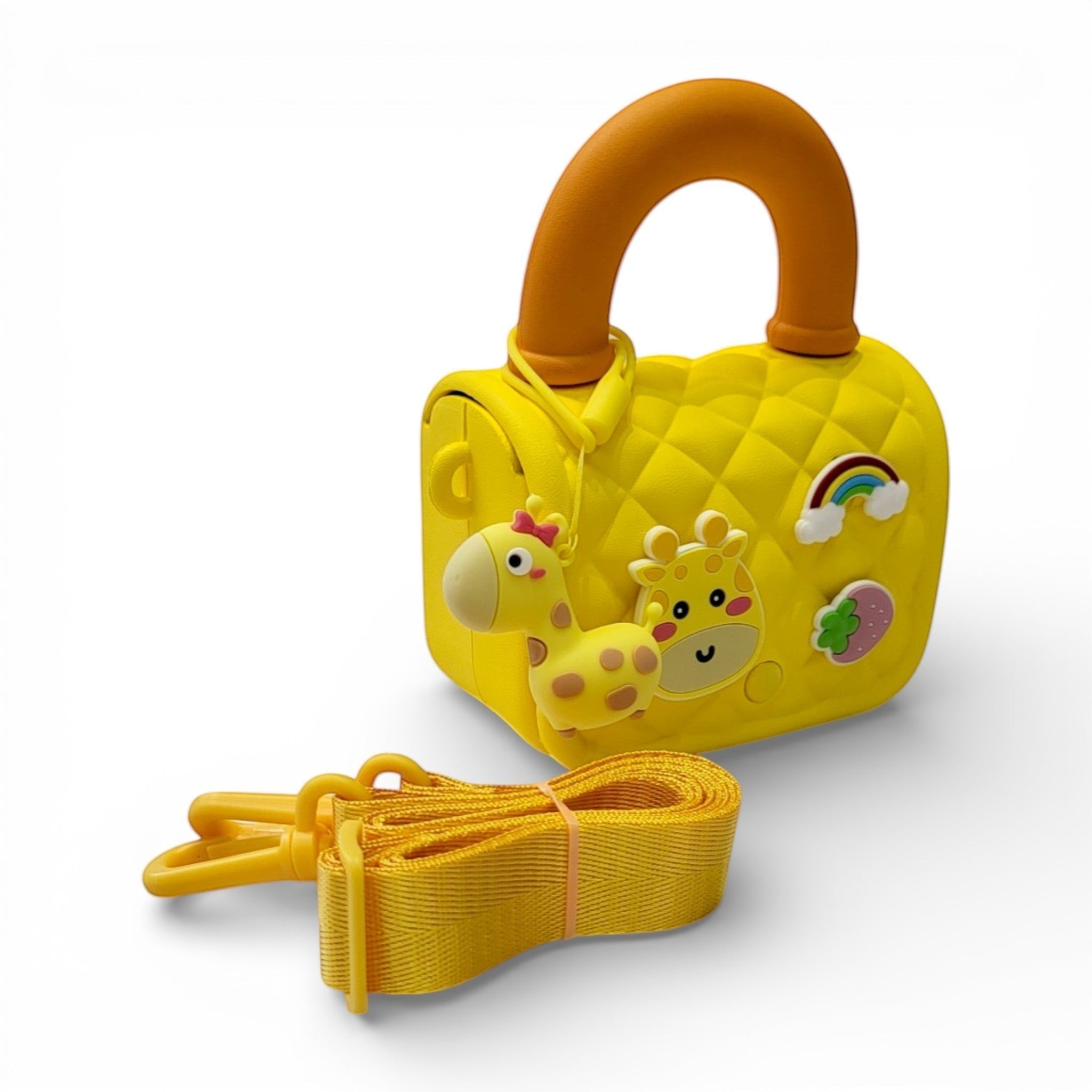 Kids Silicone Giraffe Handbag with Crossbody Strap | Girls Purse