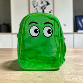 Kids Googly Eyes Jelly Backpack | Transparent PVC Funny Face School Bag