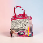 Girls DIY Colour Your Own Fashion Purse & Handbag Kit with Markers