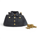 Jacket Shape Mini Sling Bag | Novelty Faux Leather Handbag Women