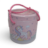 Unicorn Piggy Bank for Girls with Lock — Pink Tin Money Box