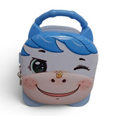 Cute Cartoon Piggy Bank for Kids with Lock and Key, 3+ Years