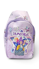 K-Pop Demon Hunters Sling Backpack - Kids & Teens Pastel Purple Crossbody Chest Bag