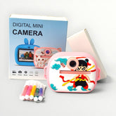 Kids Instant Print Digital Camera – Dual Lens with Sketch Pens