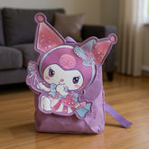Tiny Tokens purple kawaii witch cat mini backpack with 3D ears and pastel character patch. Ideal for girls aged 3-10.
