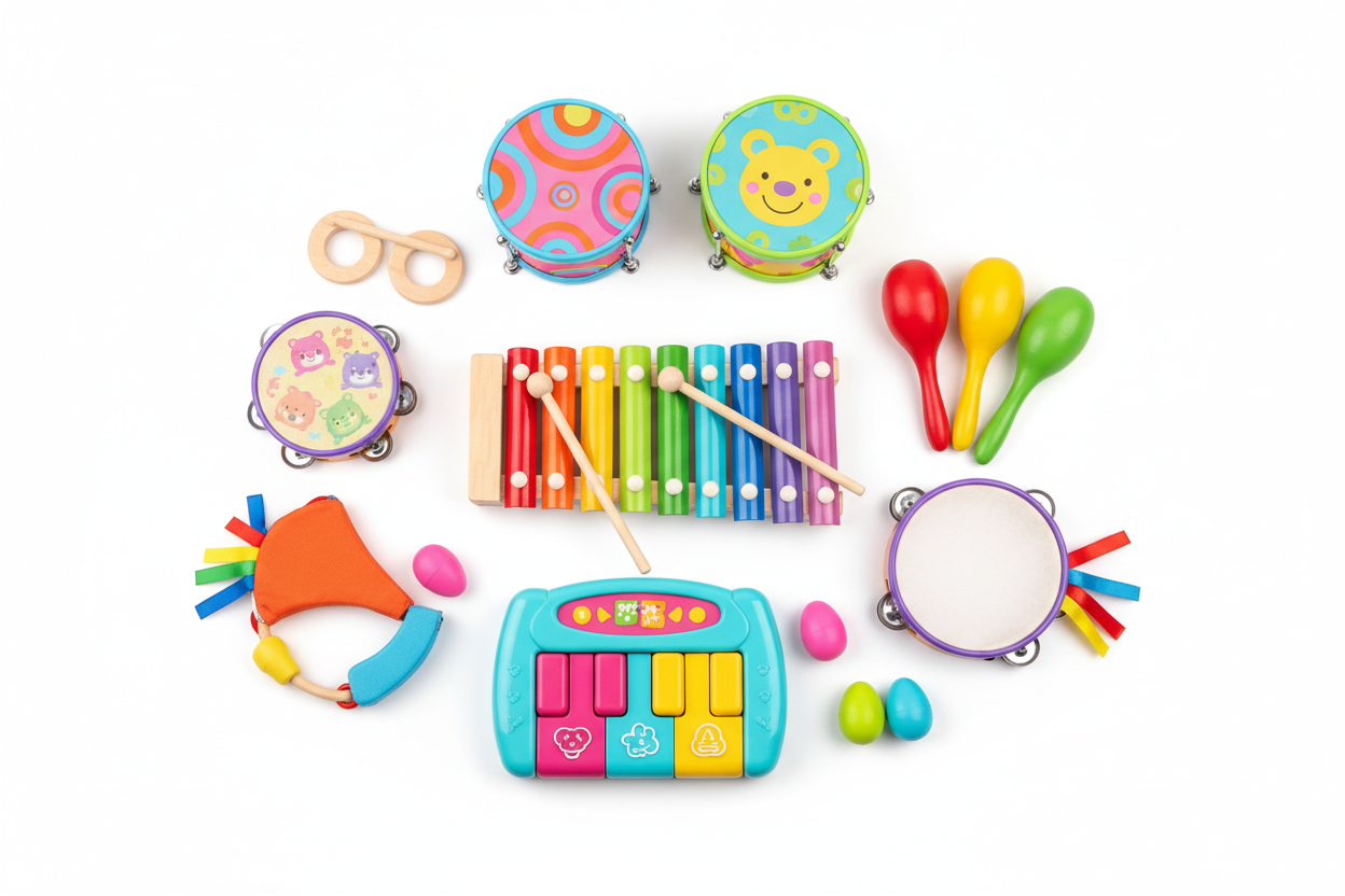 musical toys for kids, educational music instruments, kids keyboards and drums, xylophones for children, maracas toys, safe musical toys, creative play instruments for kids, kids learning toys music