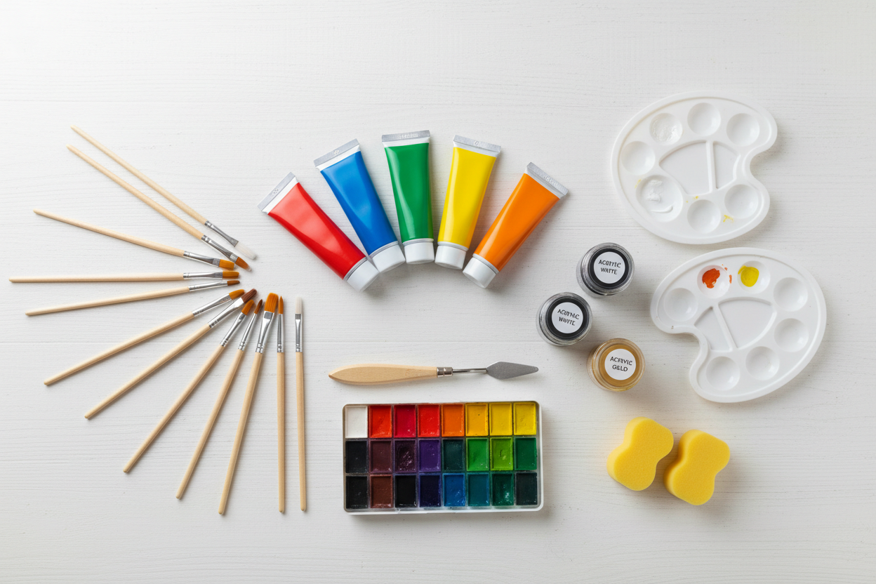 kids art paint kits, complete painting sets for children, creative kids activities, art supplies for kids, DIY painting kit, birthday gift kids art, safe non-toxic paints for children
