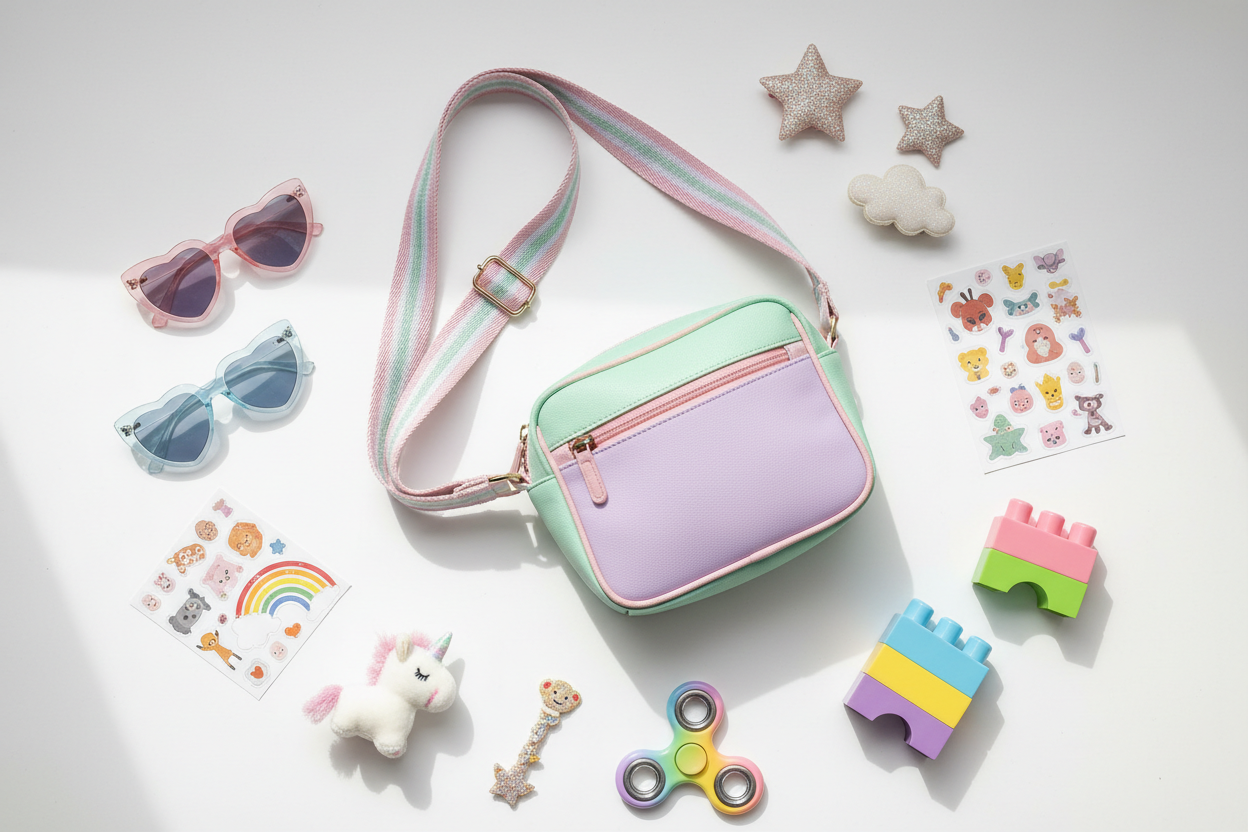 kids sling bags collection, cute crossbody bags for children, trendy mini sling bags kids, lightweight kids fashion bags, korean style kids sling bags, small travel bags for kids, imported kids accessories bags