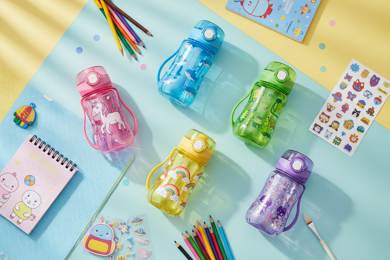 kids water bottles, sippers for kids school, kids tumblers with straw, leakproof kids bottles, cute kids drinkware collection, school water bottle children, insulated kids tumbler, colorful kids hydration bottles
