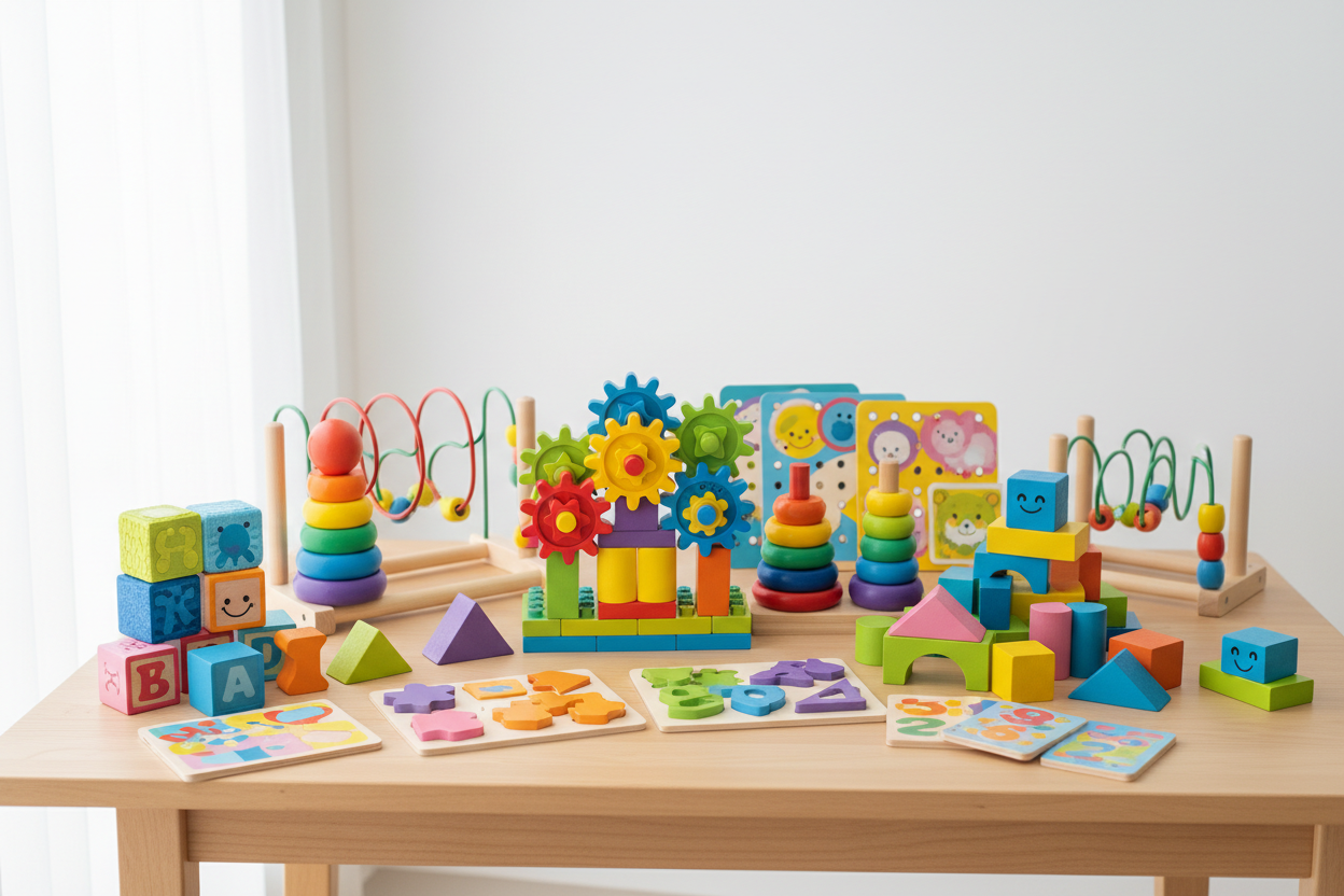 learning toys for kids, educational toys for toddlers, STEM kits for kids, puzzles and building blocks, skill-building toys, creative learning play, safe and fun kids toys
