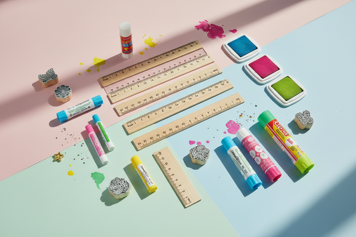 Rulers | Glue sticks | Cutters