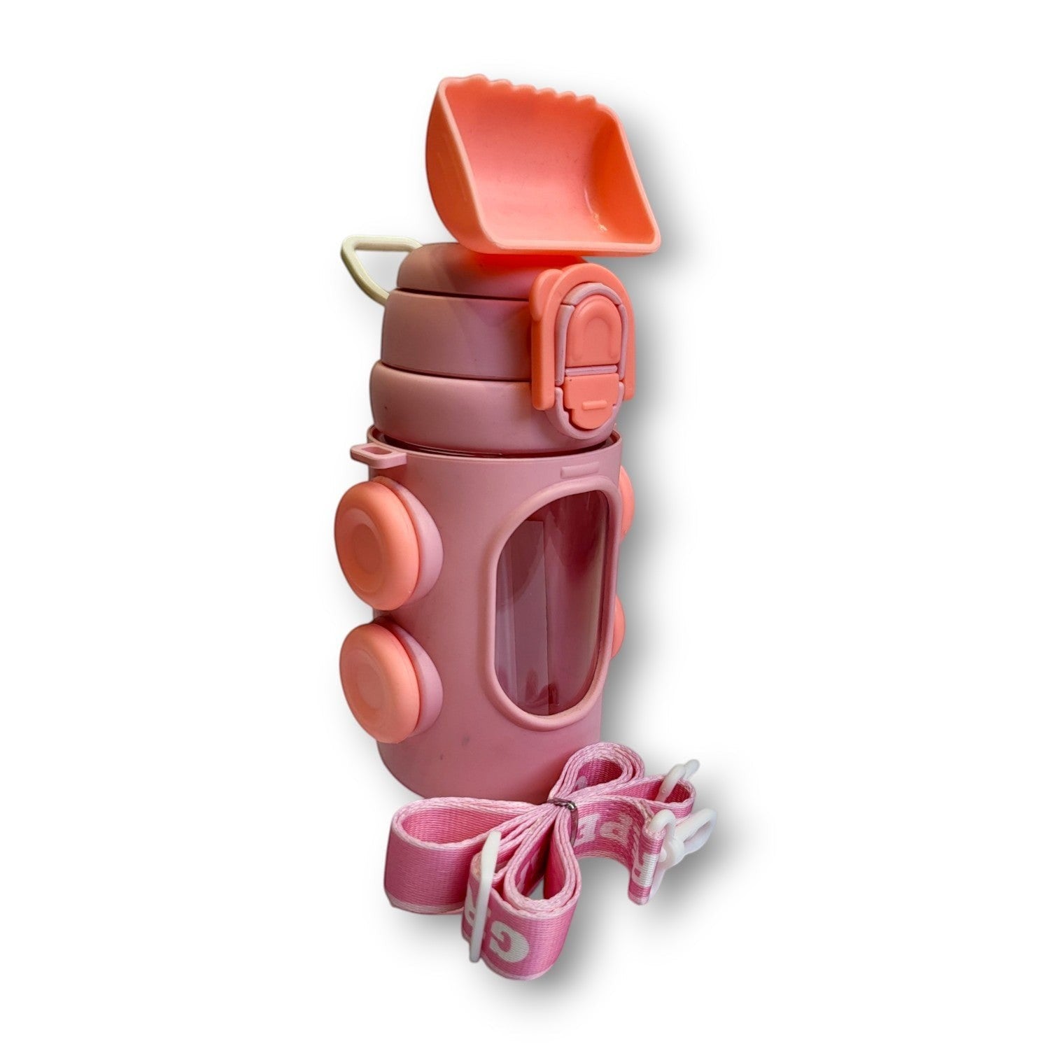 Bulldozer Kids Water Bottle | Lightweight | Straw Lid | School & Travel