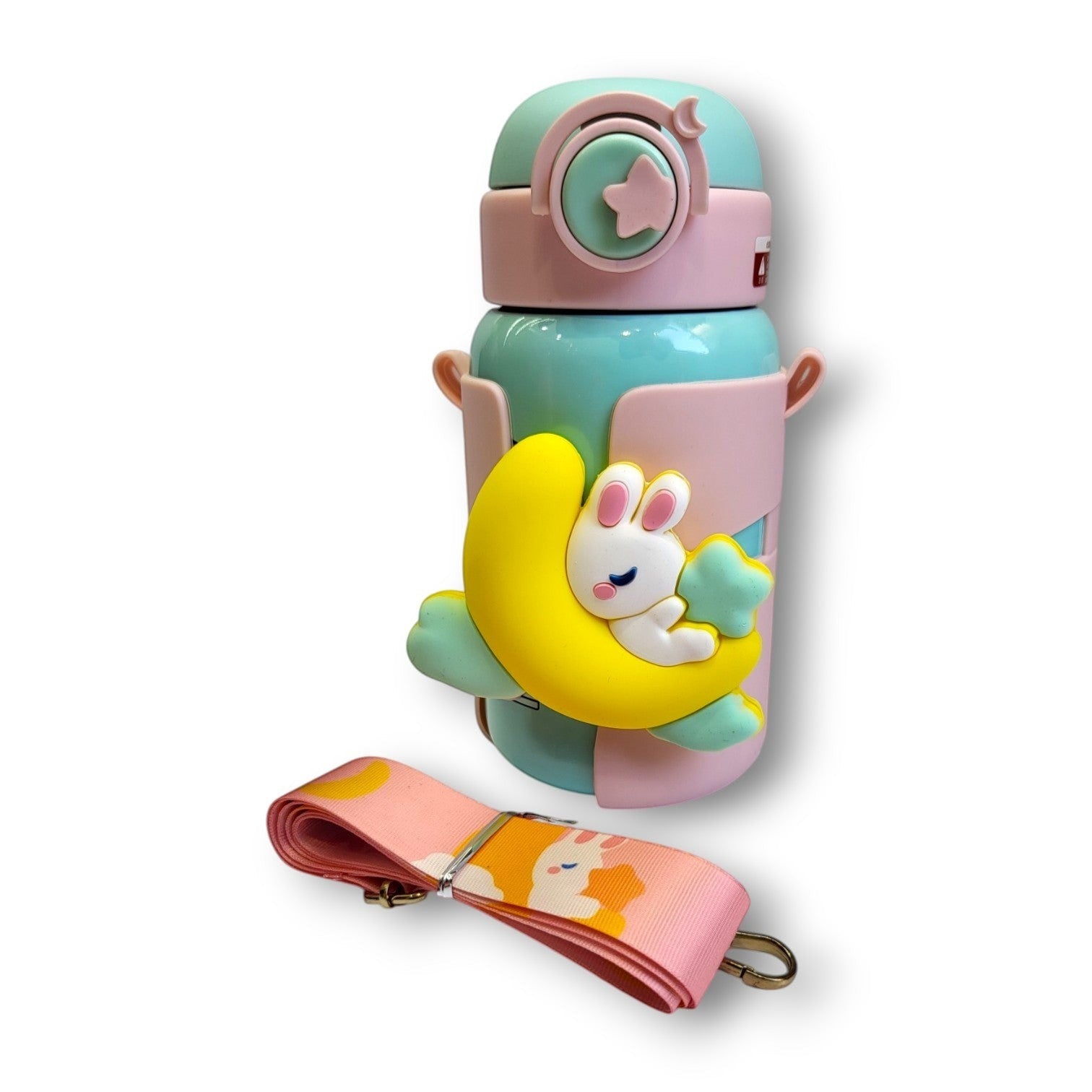Bunny Moon Kids Steel Bottle | Insulated | Straw Lid | School & Daily Use