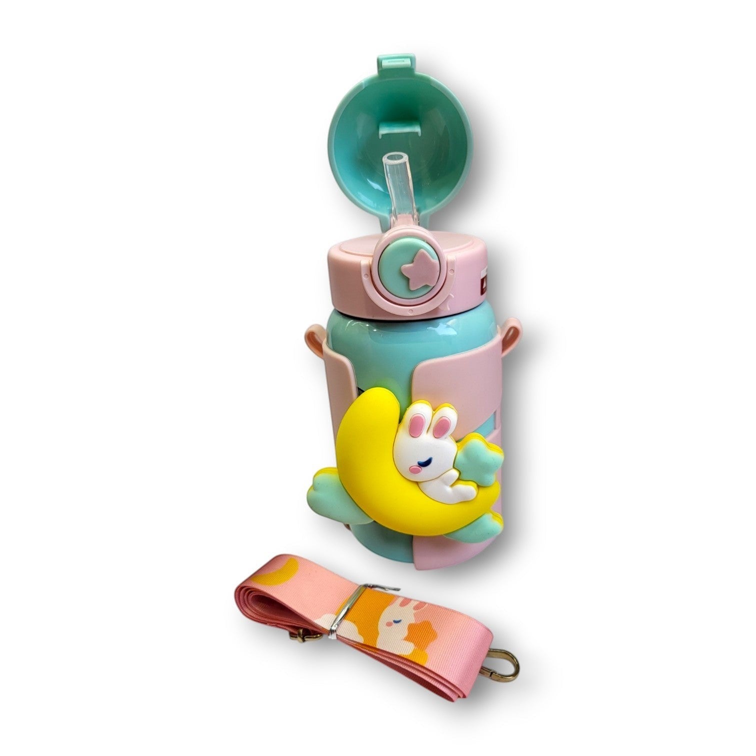 Bunny Moon Kids Steel Bottle | Insulated | Straw Lid | School & Daily Use