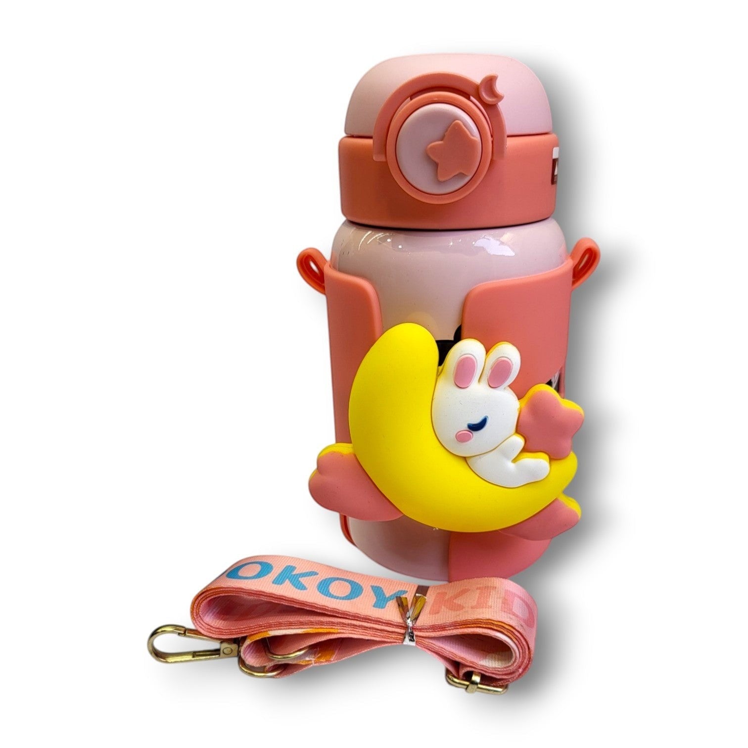 Bunny Moon Kids Steel Bottle | Insulated | Straw Lid | School & Daily Use