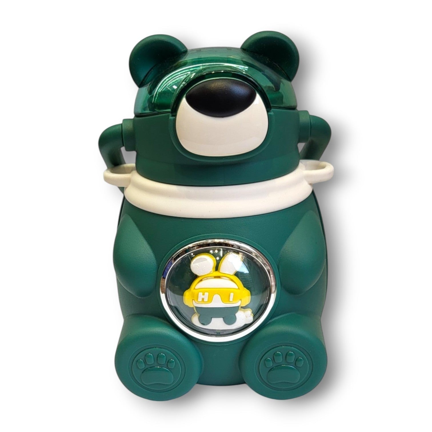 Space Baby Bear Kids Steel Insulated Bottle | Straw Lid | School & Travel