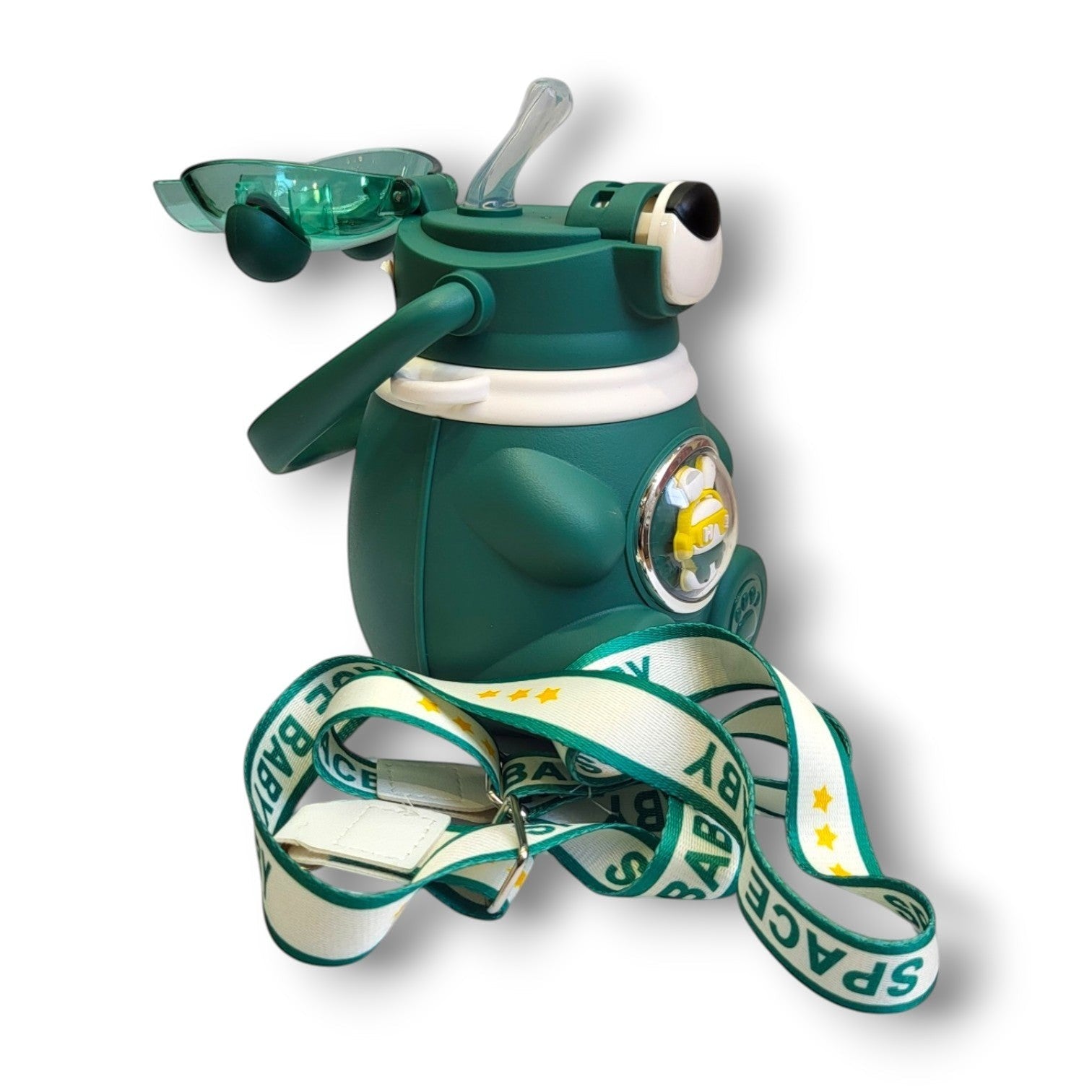 Space Baby Bear Kids Steel Insulated Bottle | Straw Lid | School & Travel