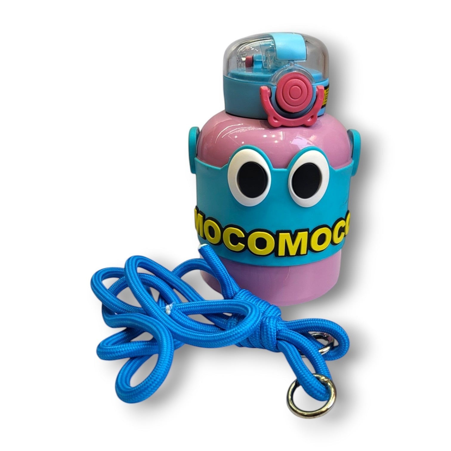 MocoMoco Robot Kids Steel Insulated Bottle | Straw Lid | School & Daily Use