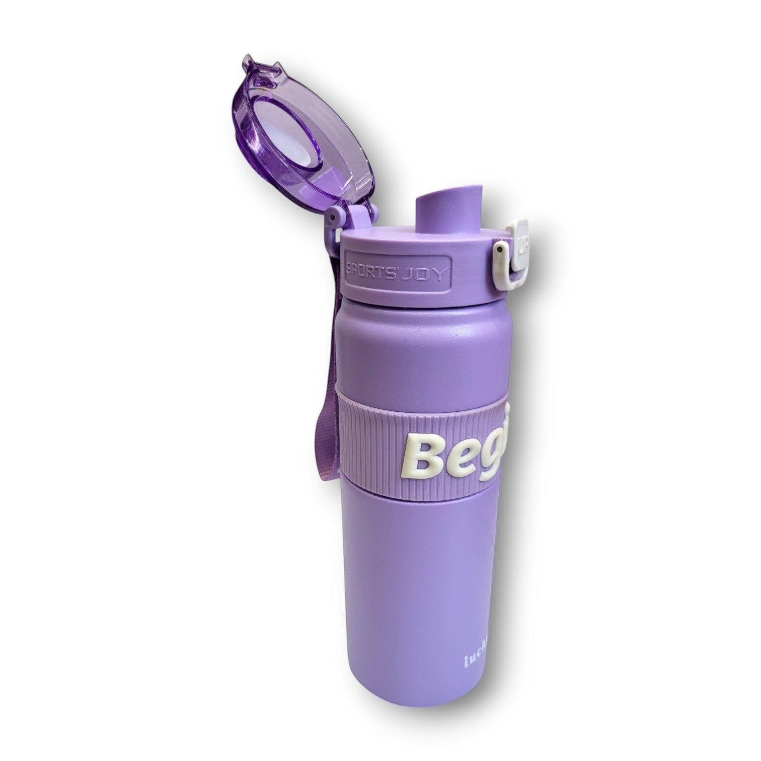 Lucky Begin Sports Steel Insulated Bottle | Flip Lid | School & Daily Use
