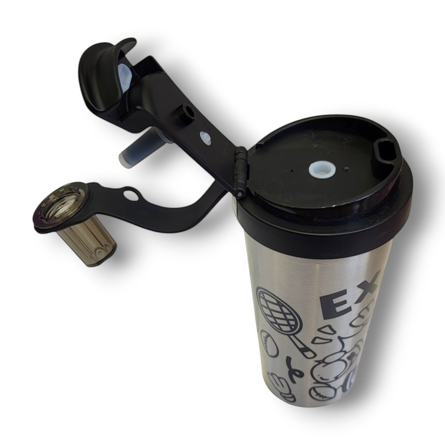 Exercise Sports Print Kids Steel Bottle | Flip Lid & Straw