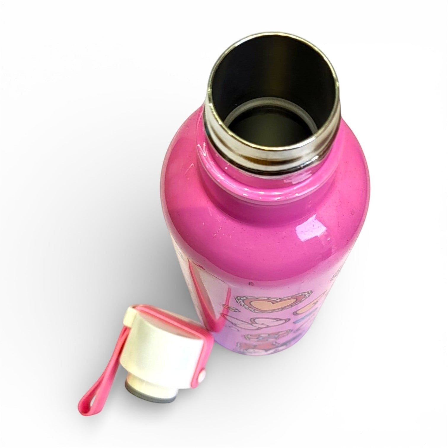 Minnie Mouse Kids Steel Water Bottle for School | Pink, 750ml