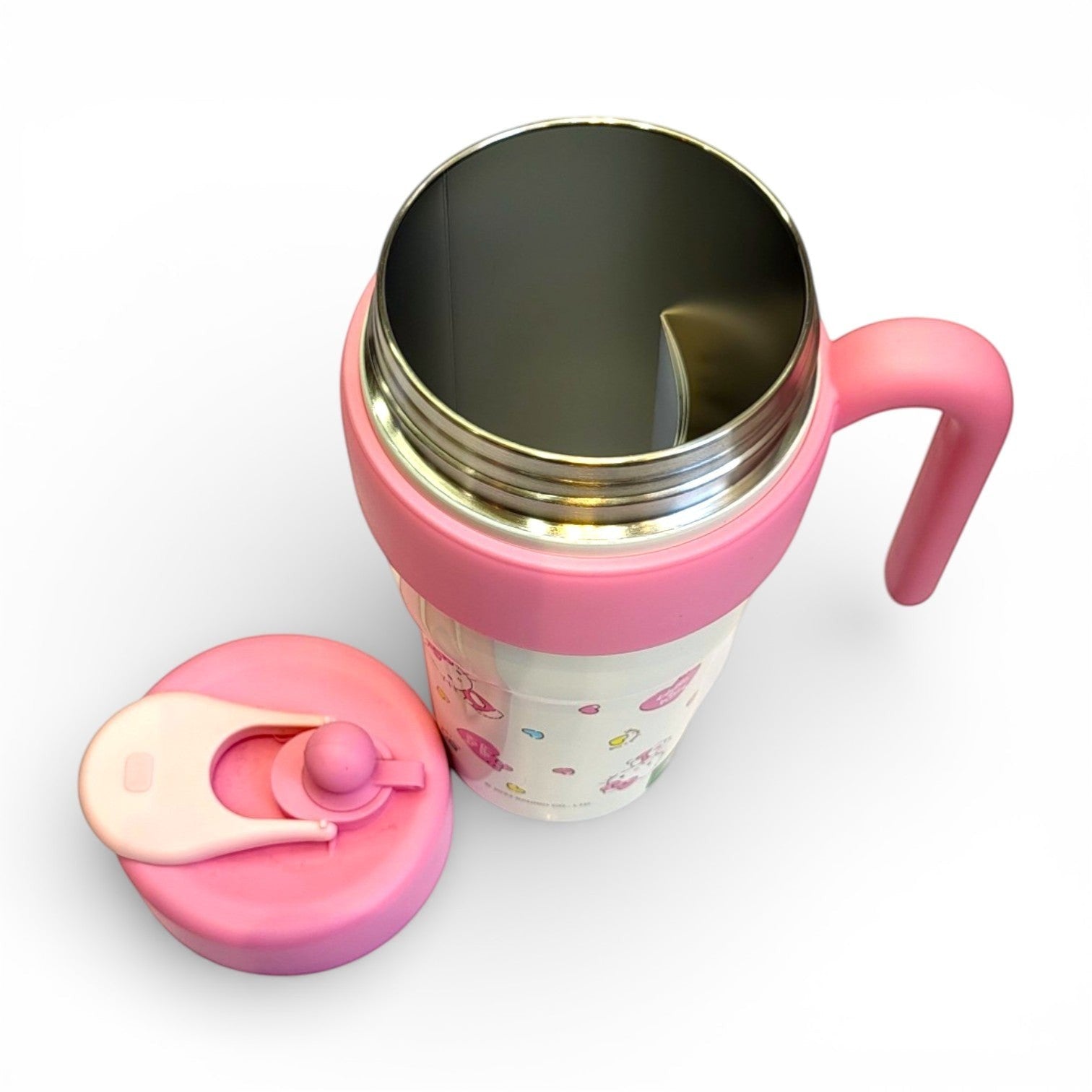 Hello Kitty / Kuromi / Lotso Kids Steel Sipper with Handle | Flip Straw School Tumbler