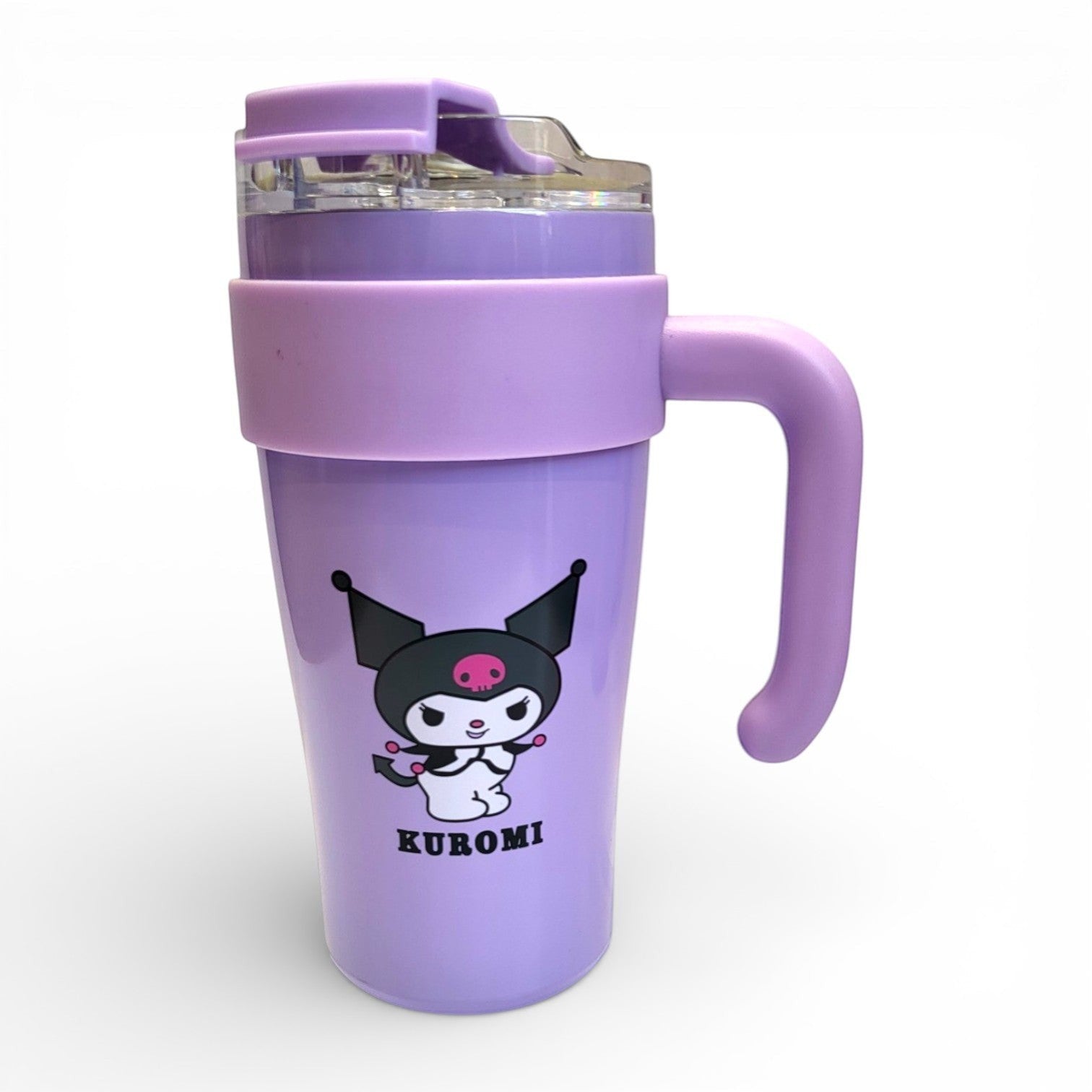 Hello Kitty / Kuromi / Lotso Kids Steel Sipper with Handle | Flip Straw School Tumbler