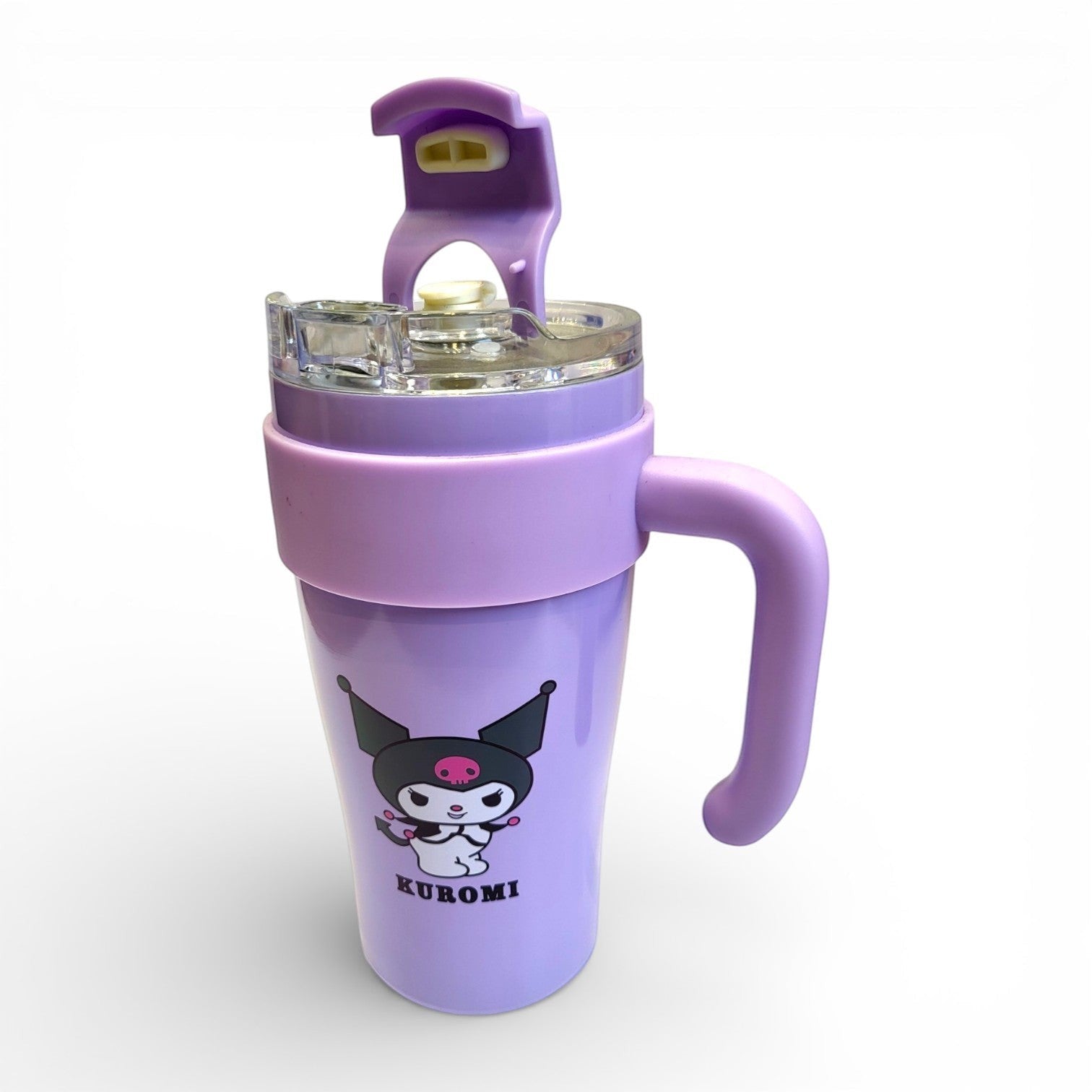 Hello Kitty / Kuromi / Lotso Kids Steel Sipper with Handle | Flip Straw School Tumbler