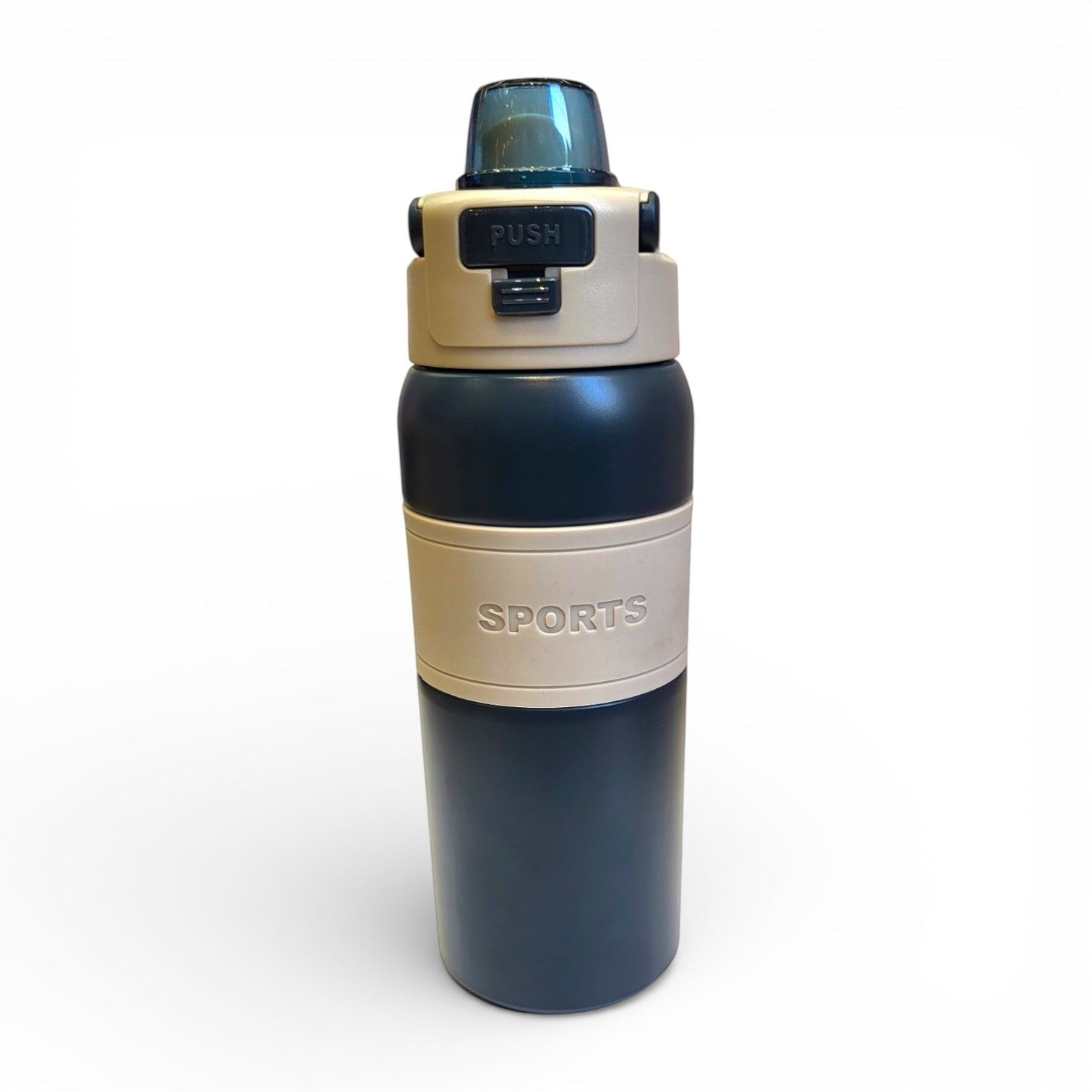 Sports Steel Water Bottle with Push-Button Flip Lid | School, Gym & Travel