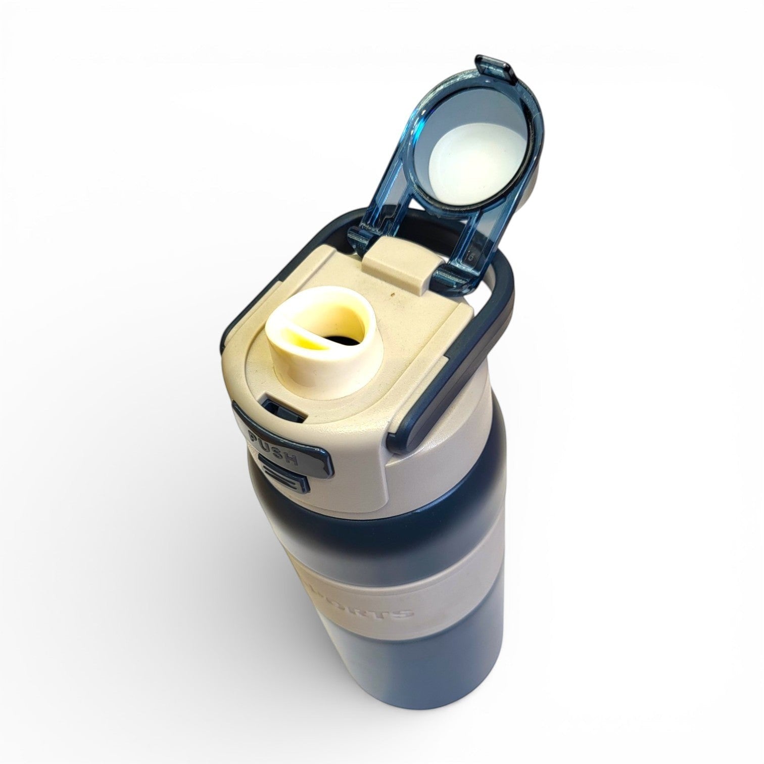 Sports Steel Water Bottle with Push-Button Flip Lid | School, Gym & Travel
