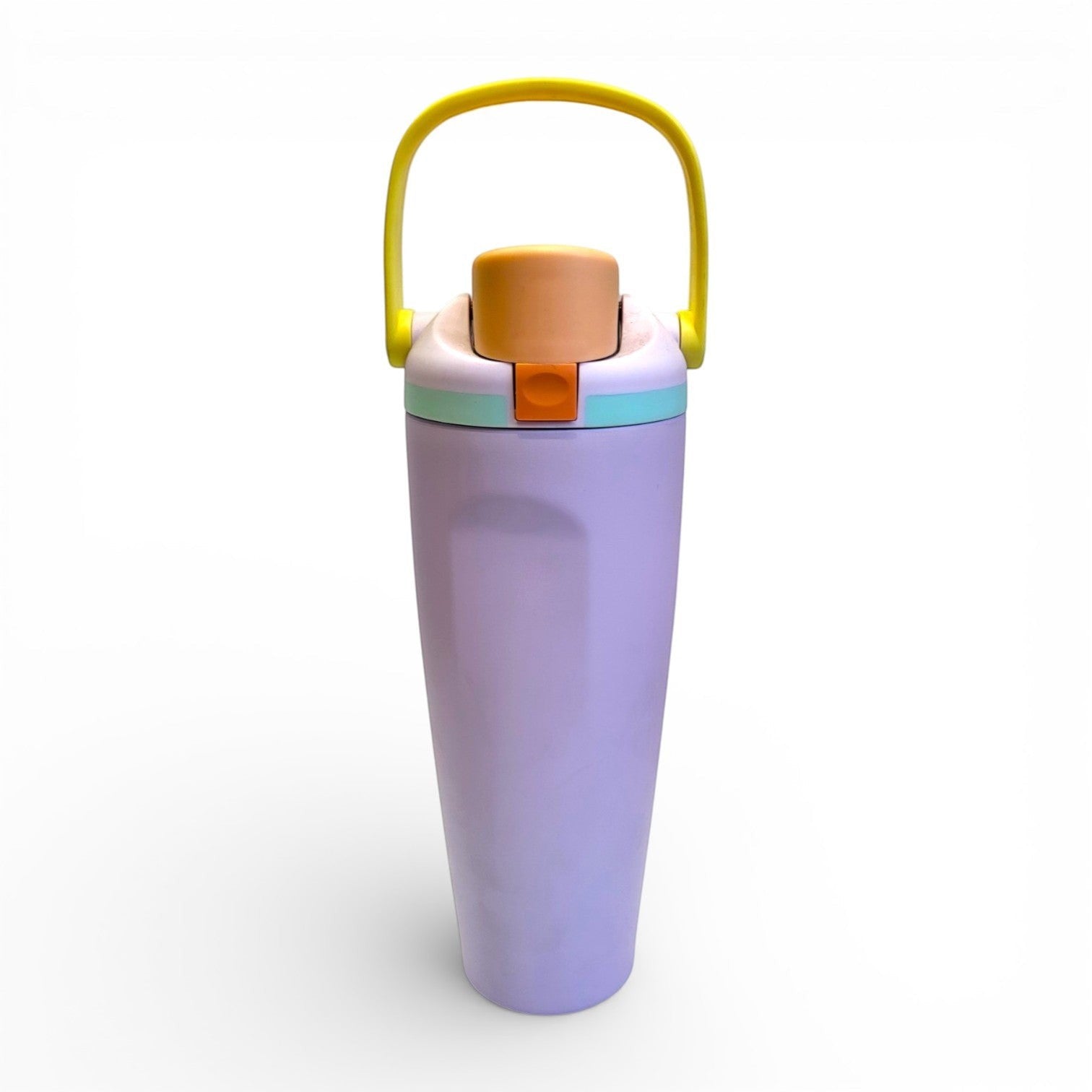 Kids Large Steel Tumbler with Foldable Carry Handle | Flip Spout Lid | School & Travel
