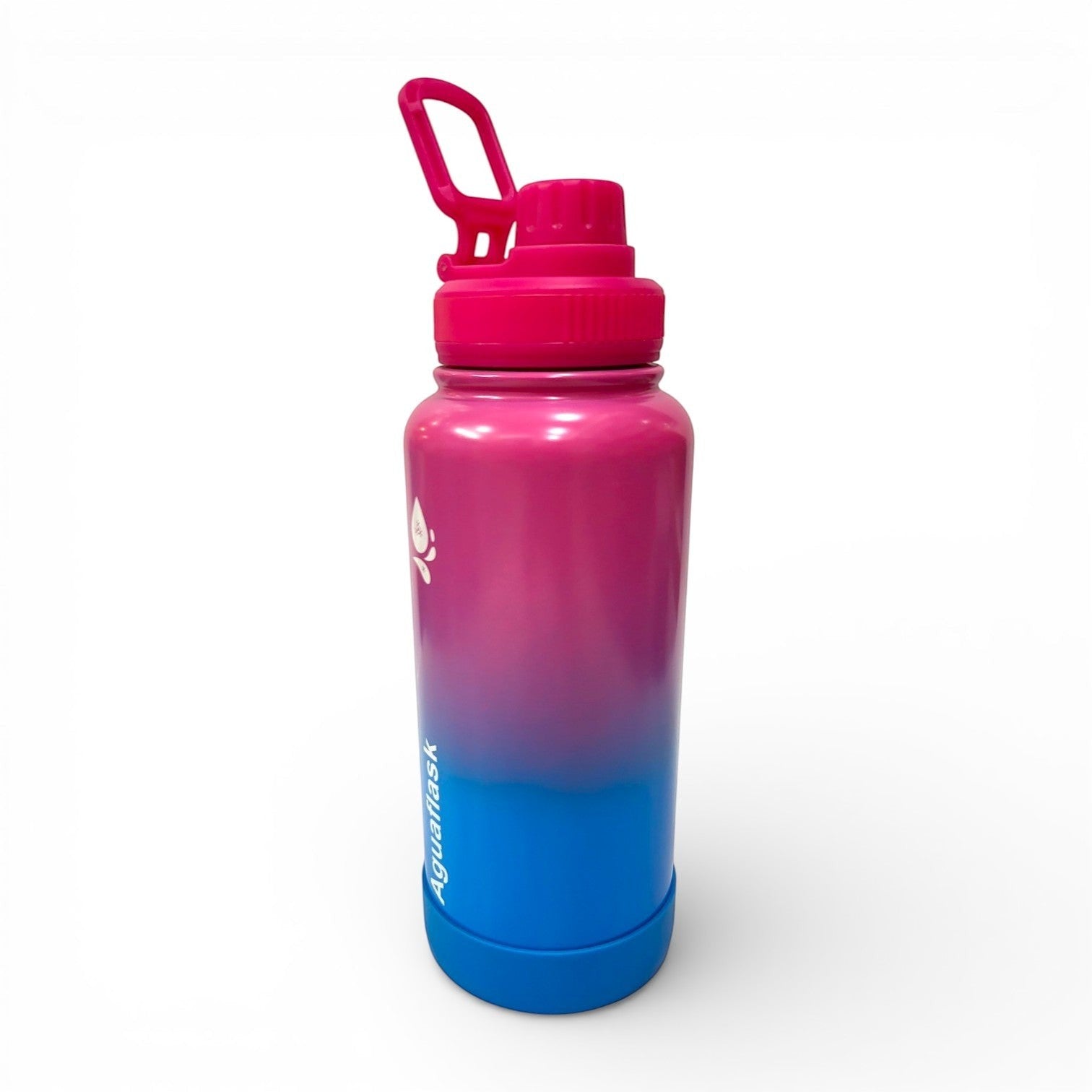 Kids Ombre Steel Water Bottle | Spout Lid, Carry Loop & Silicone Base | School & Sports