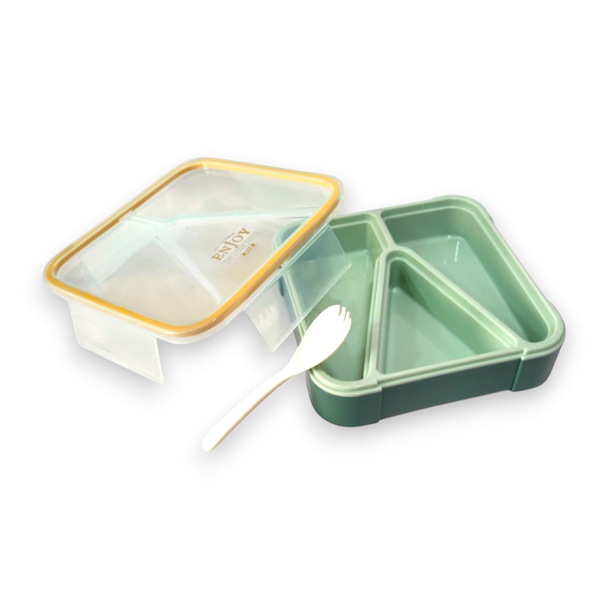 Kids 3-Section Bento Lunch Box with Spork