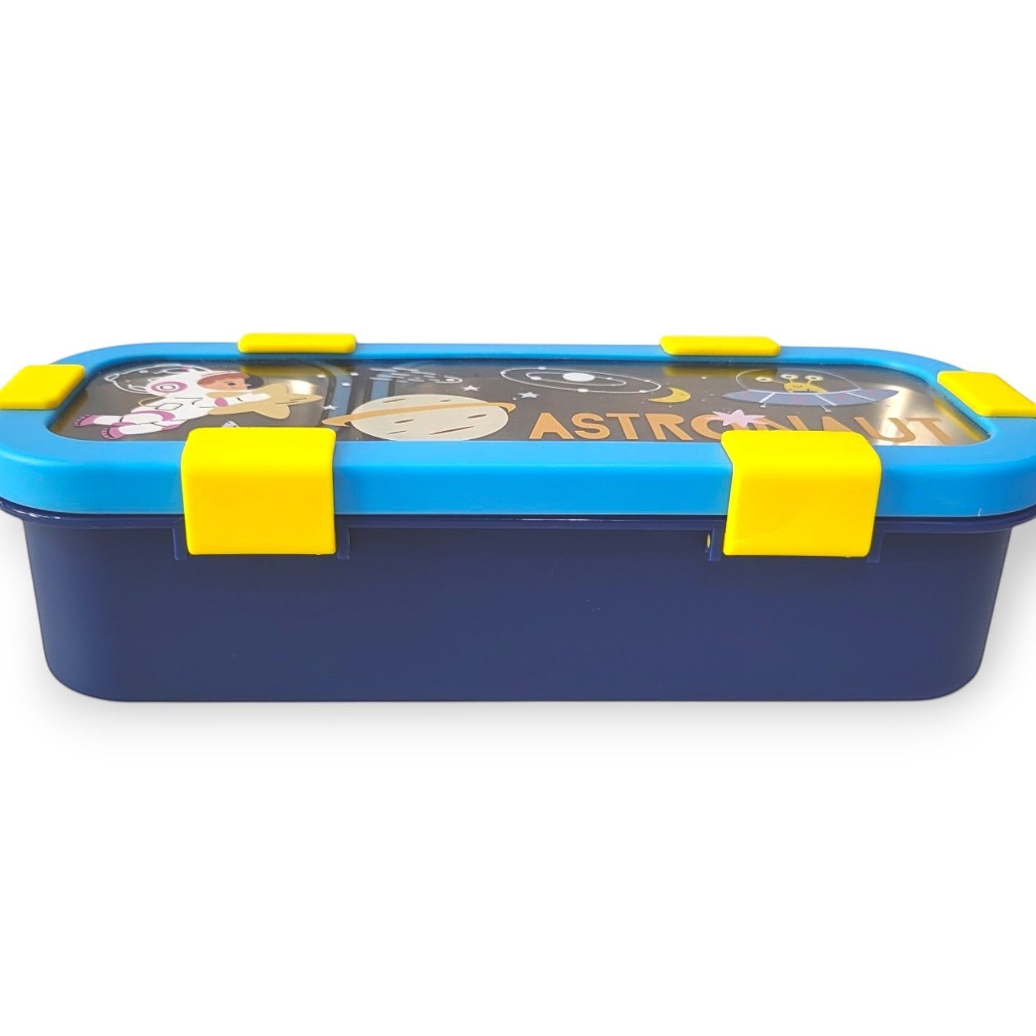 Unicorn Kids Steel Tiffin Box | 2-Compartment with Side Cutlery Tray | School Lunch Box Girls boys ( random colors )