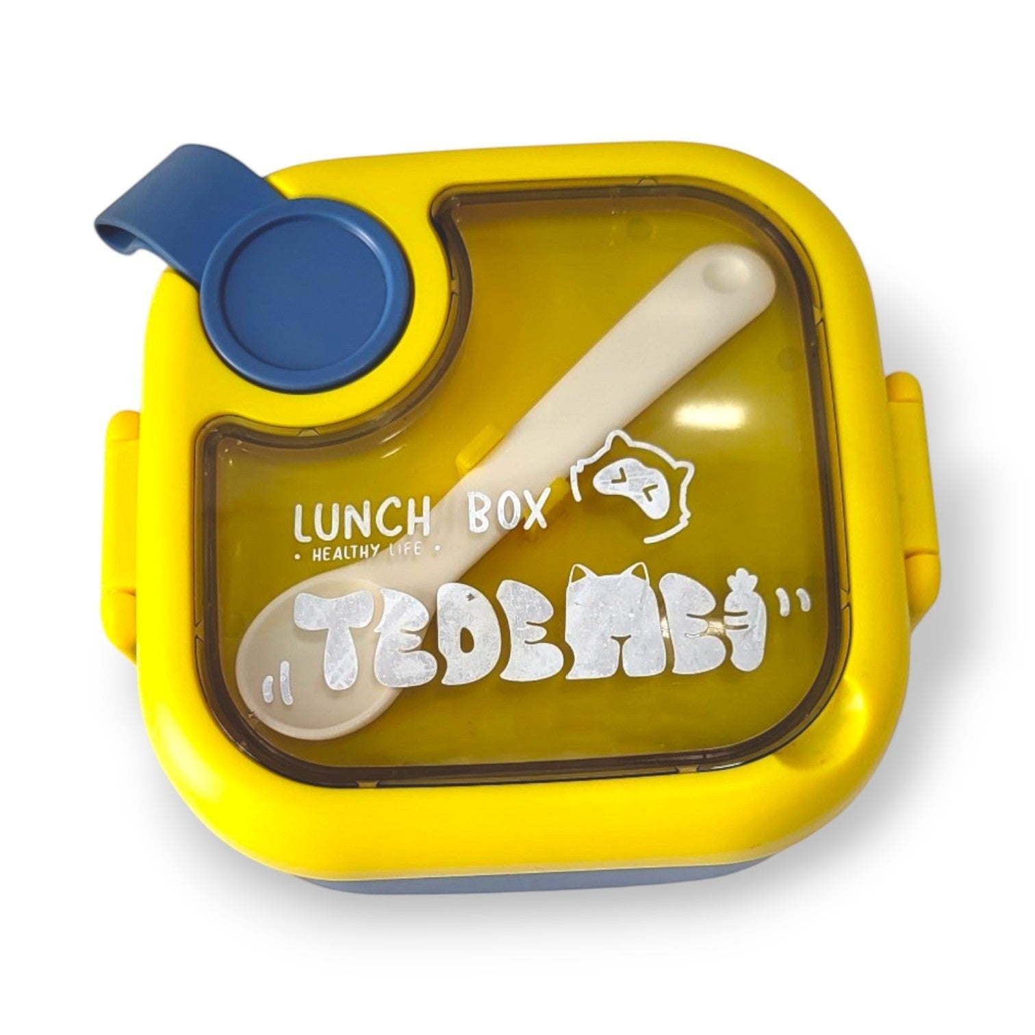 Kids Steel Lunch Box with Spoon & Scissors Set