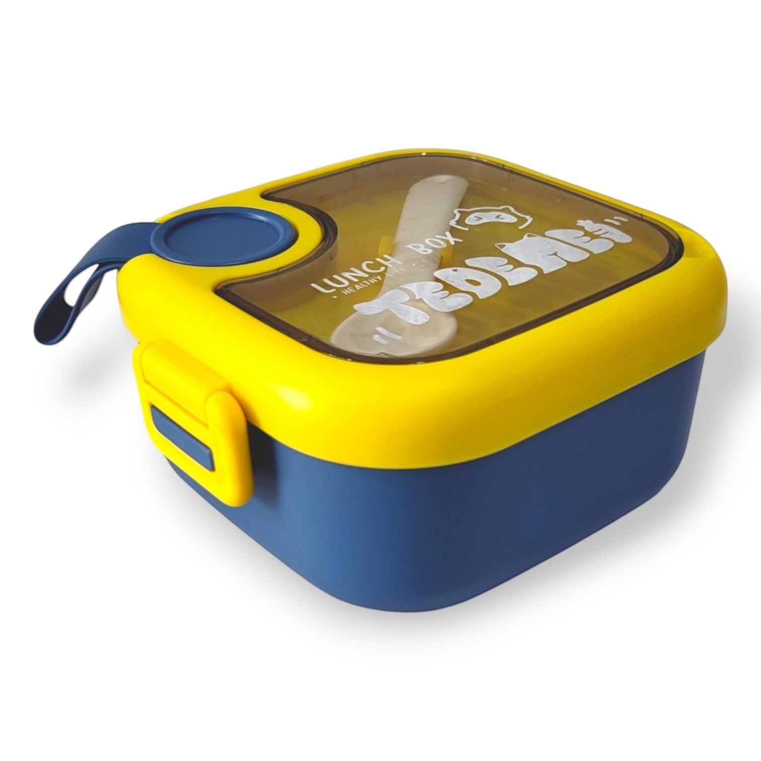 Kids Steel Lunch Box with Spoon & Scissors Set