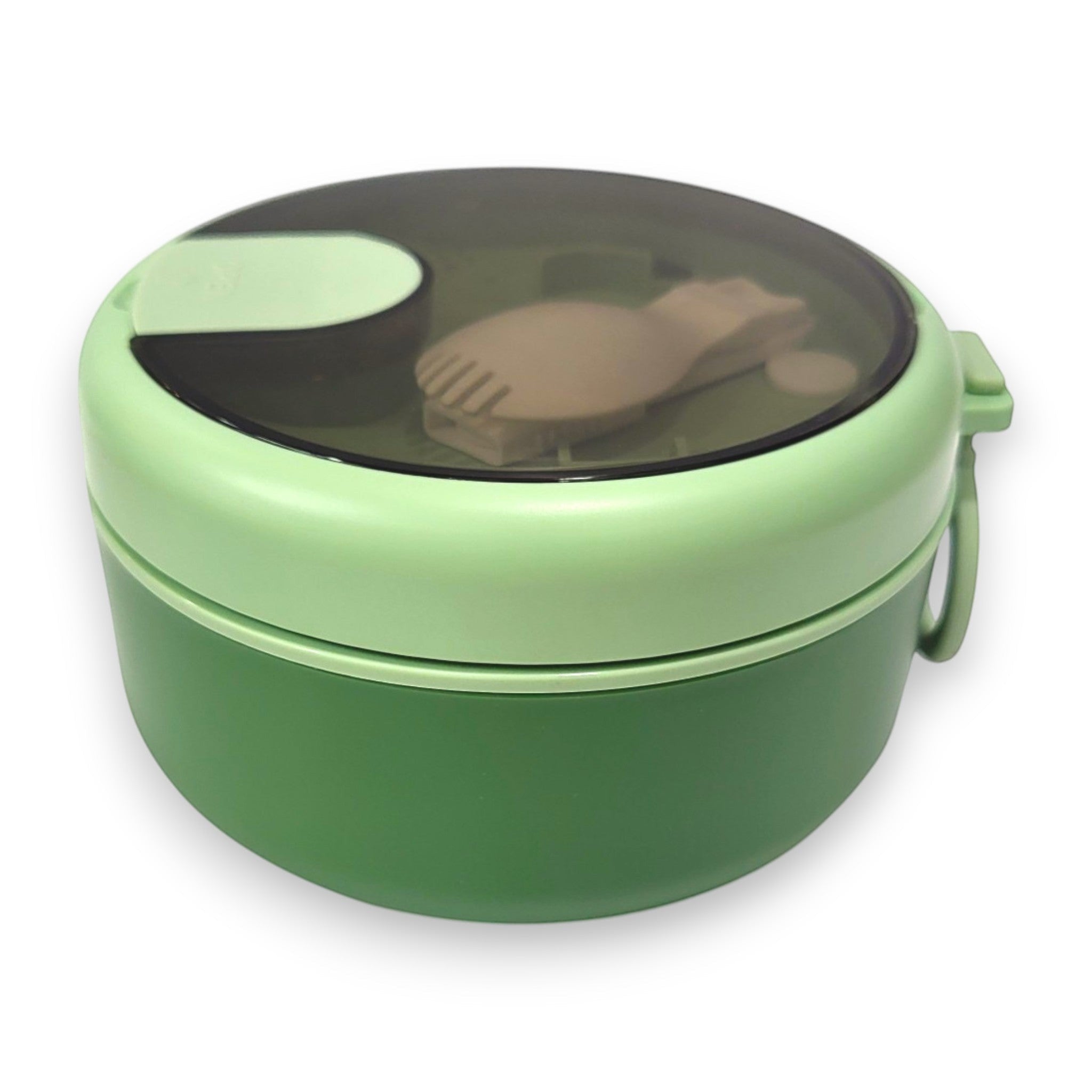 Kids Round Steel Bowl Lunch Box with Spork