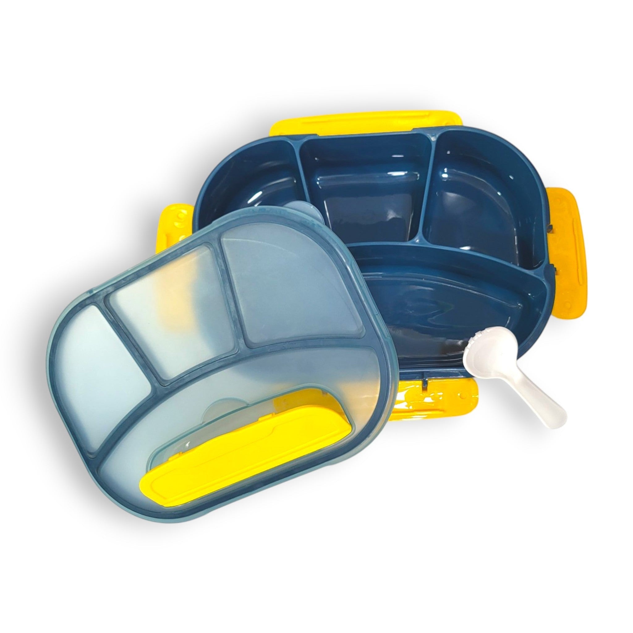 Kids 4-Compartment Bento Lunch Box 1.8L with Spoon