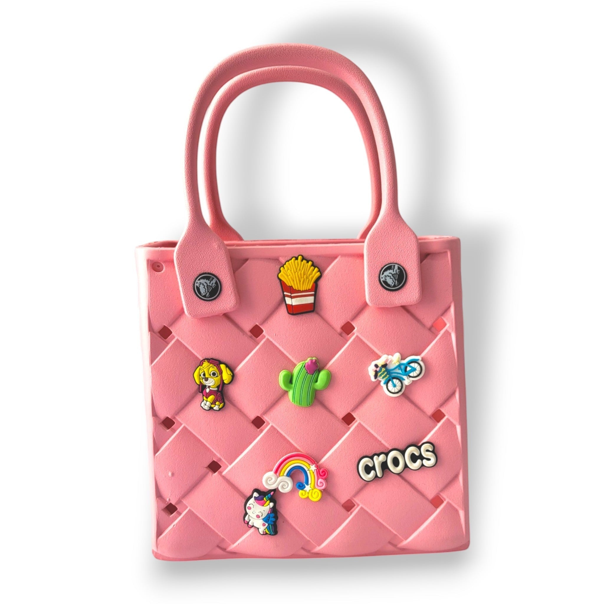 Crocs Kids Handbag with Charms | Waterproof Tote for Girls