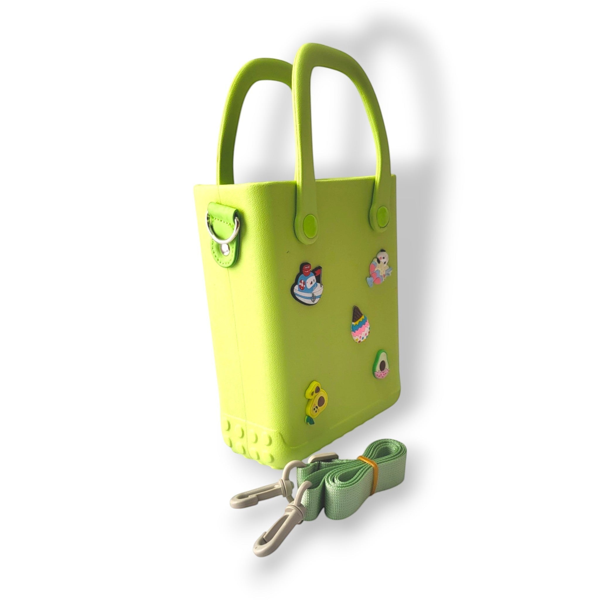 Kids EVA Sling Bag with Charms & Crossbody Strap | Waterproof