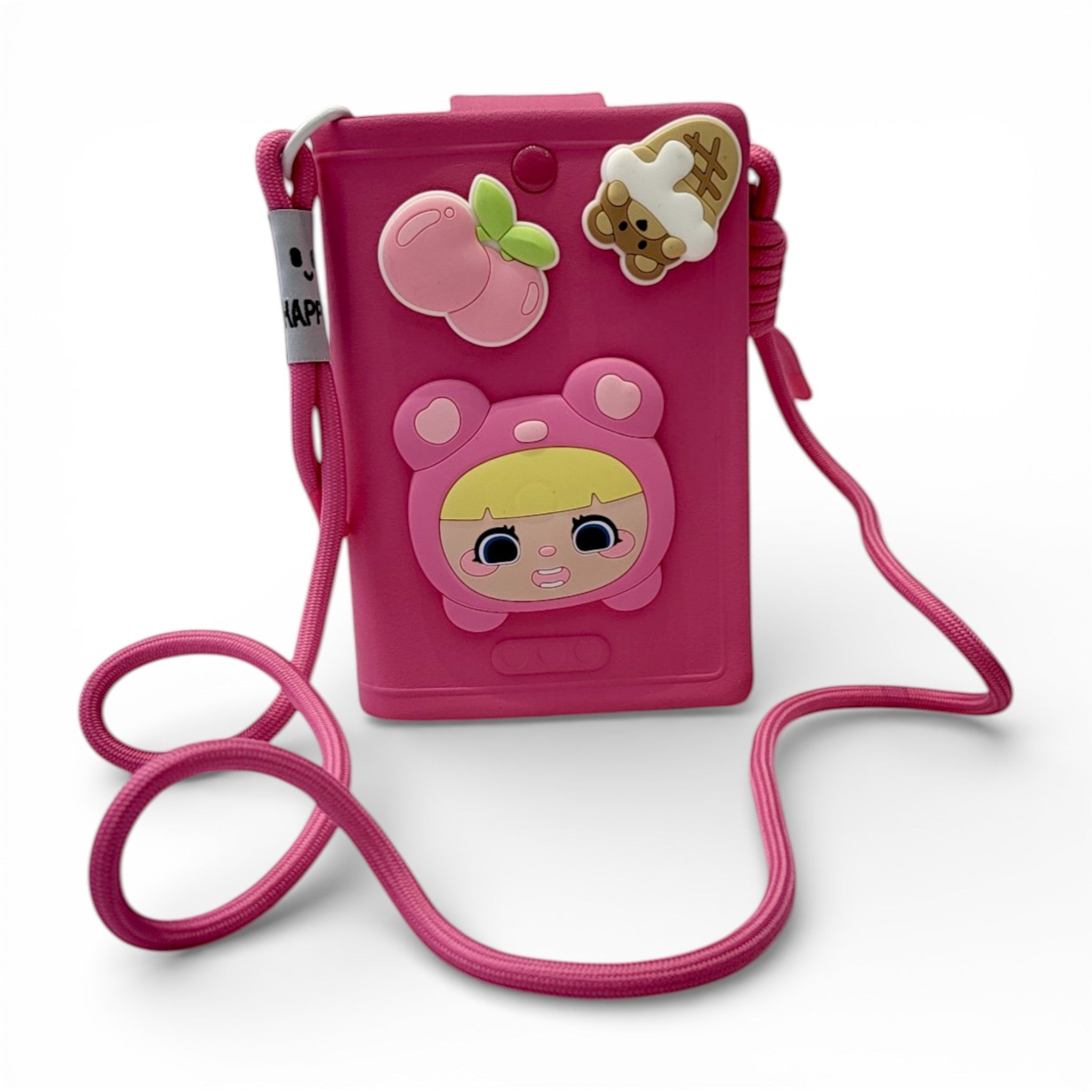 Kids Silicone Crossbody Sling Bag with Cartoon | Girls Purse