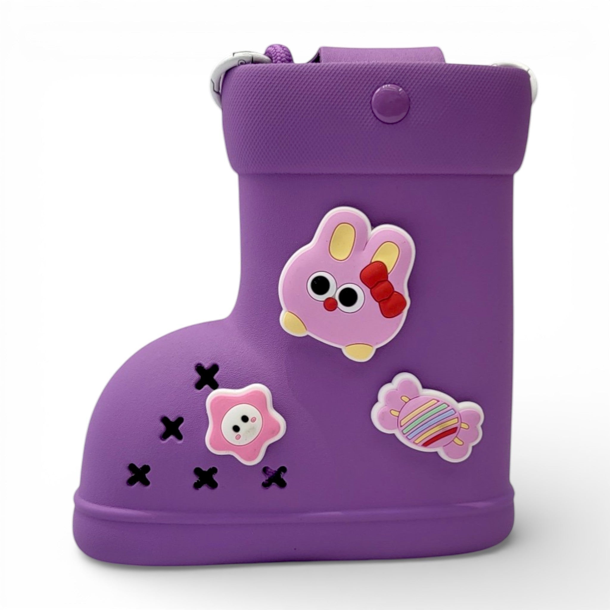 Kids Boot Shape Sling Bag with Charms | Cute Girls Purse